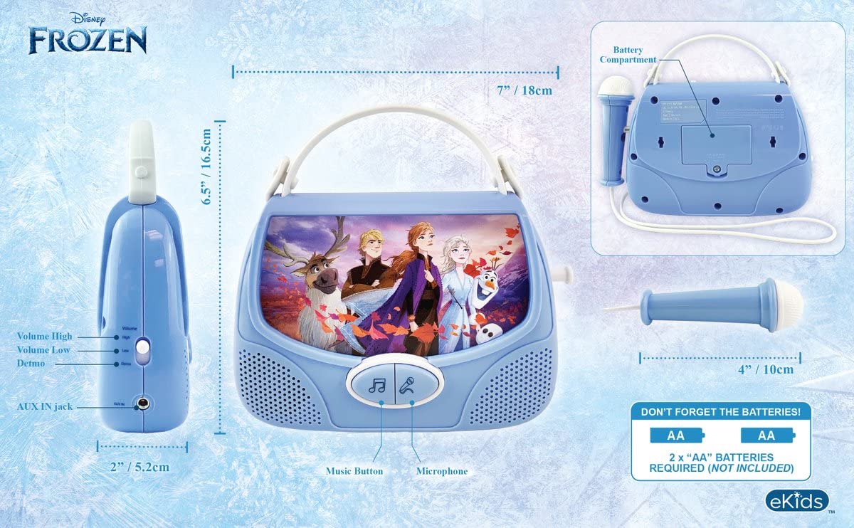 Amazon.com: Frozen II Disney Sing Along Boombox Connect MP3